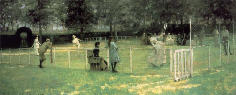 John Lavery THe Tennis Party oil painting image